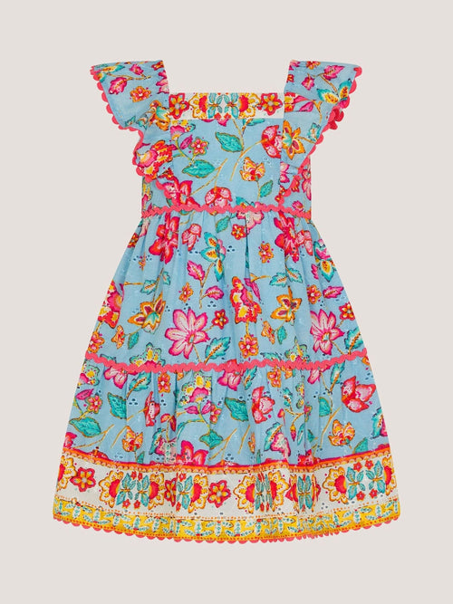 Dsiney Kidz - Monsoon Blue Baby Adara Floral Print Dress image 1