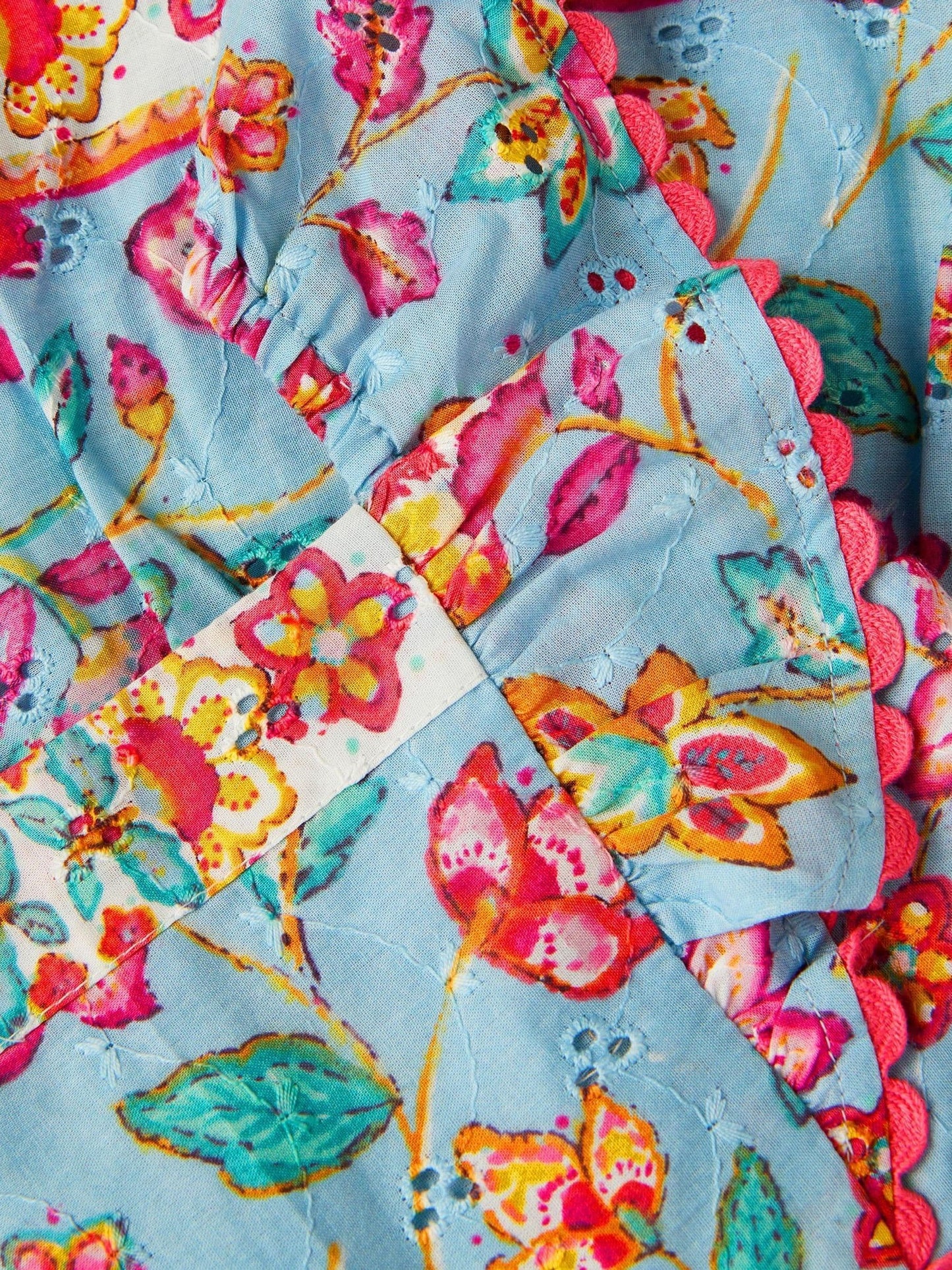 Monsoon Blue Baby Adara Floral Print Dress image 3