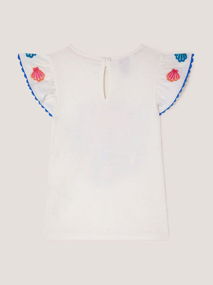 Monsoon Cream Mermaid Beaded T-Shirt image 2