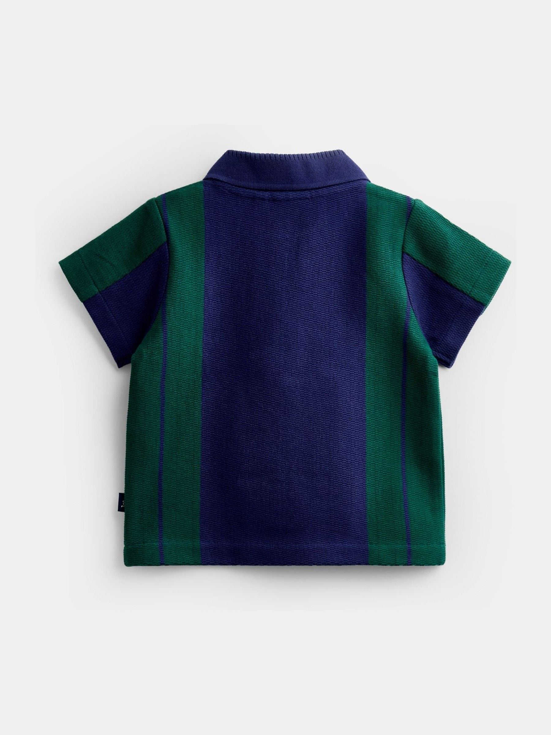 Dsiney Kidz - Jojo Maman Bébé Navy Blue Quater Zip Polo Shirt image 2