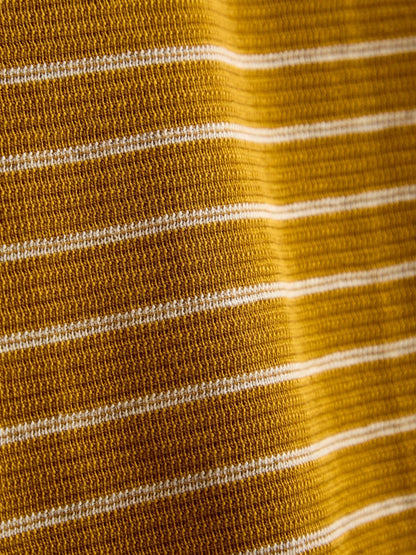 Dsiney Kidz - Jojo Maman Bébé Mustard Yellow Mountain Stripe Long Sleeve Appliqué Top image 4