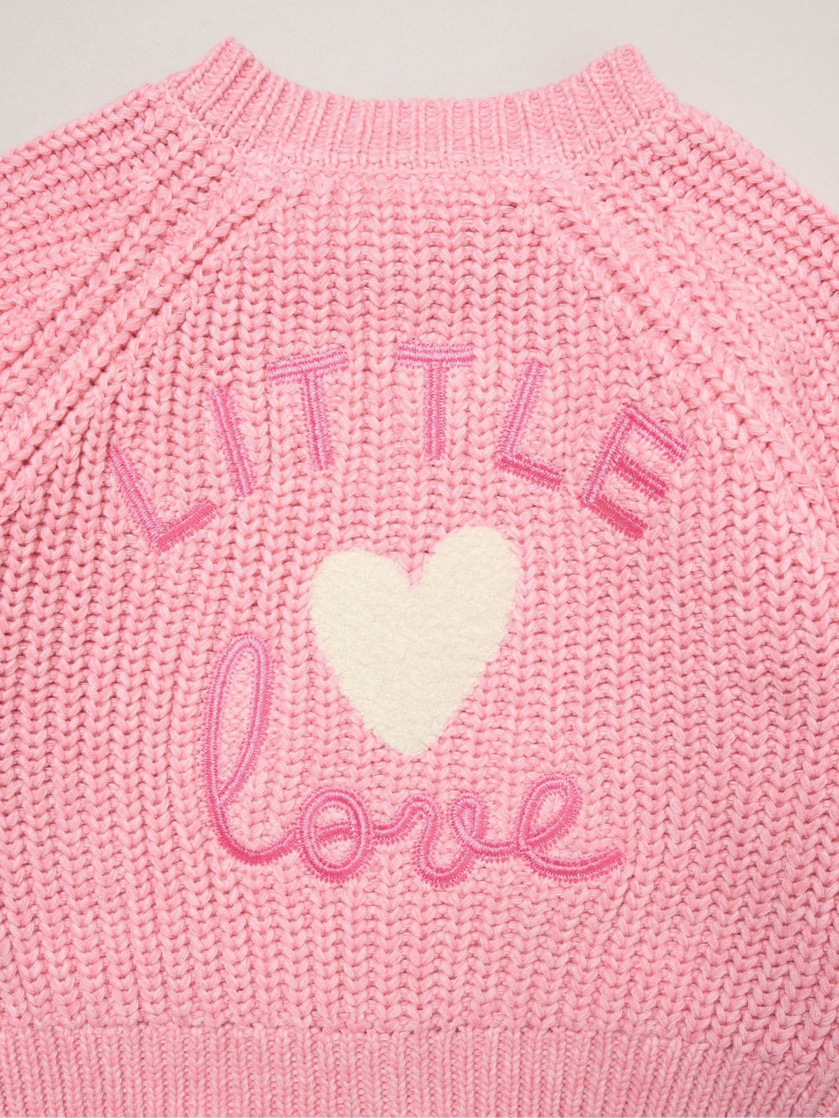 Rock-A-Bye Baby Boutique Pink Embroidered Knitted Cardigan - image 3