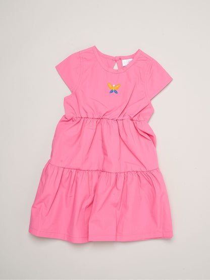 Miss Pink Floral Print And Chambray Dresses 2 Pack image 4