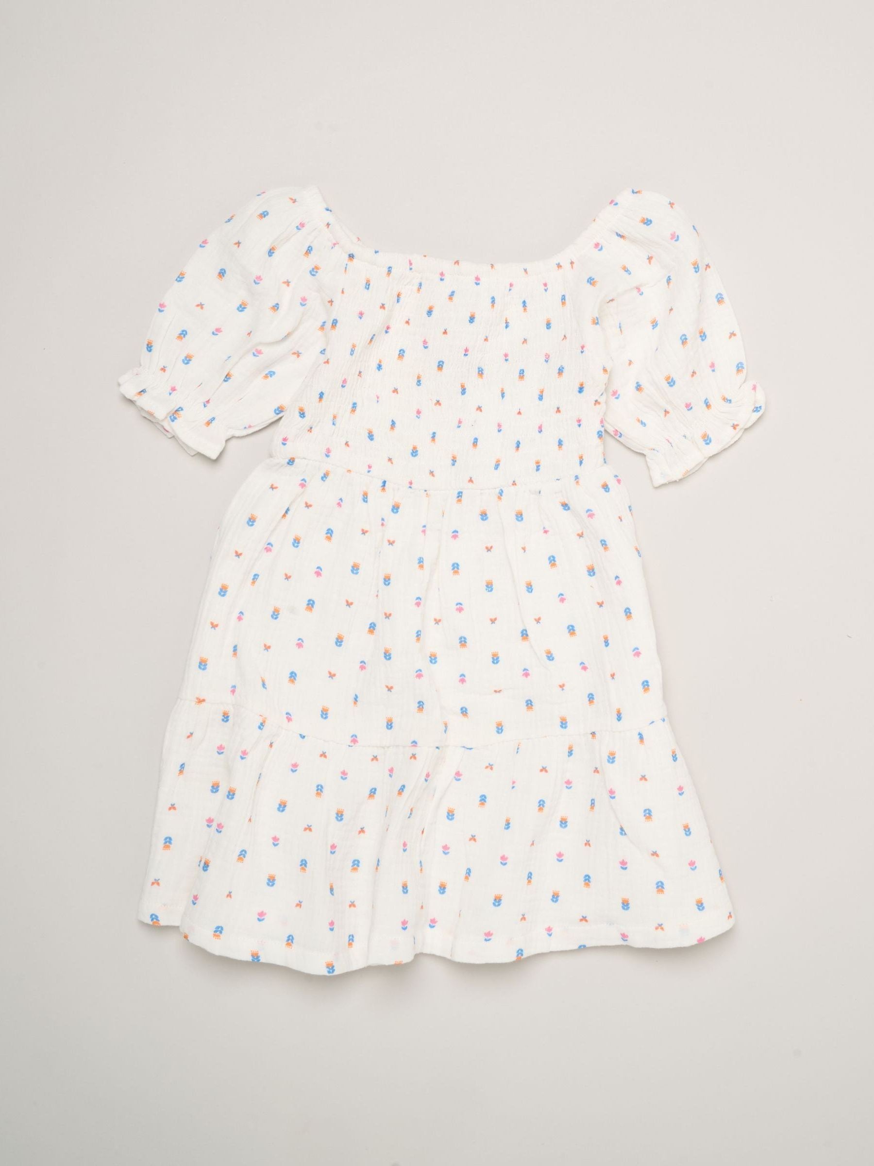 Miss Pink Floral Print And Chambray Dresses 2 Pack image 5