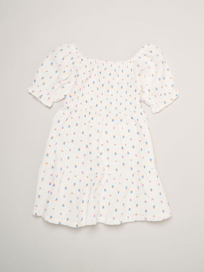 Miss Pink Floral Print And Chambray Dresses 2 Pack image 5