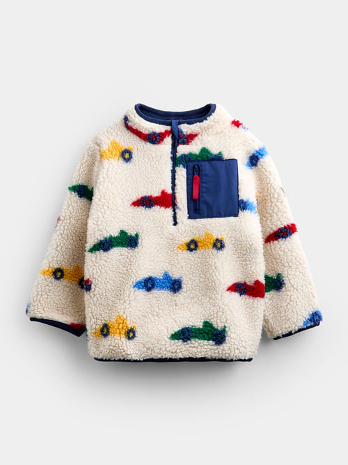 JoJo Maman Bébé Natural Race Car Borg Fleeces Jacket - image 1