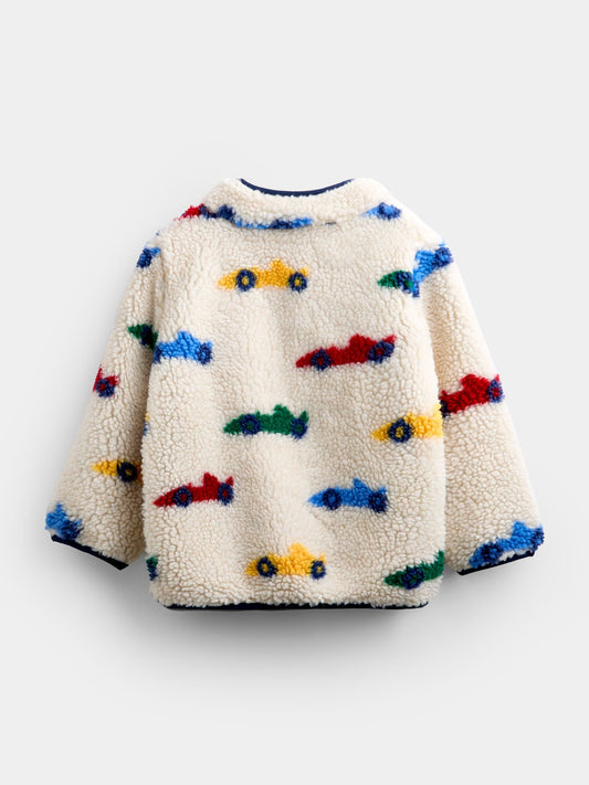 JoJo Maman Bébé Natural Race Car Borg Fleeces Jacket - image 2