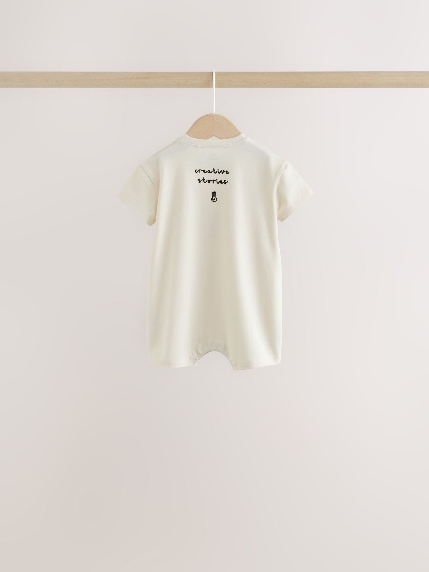 Back Printed Button Through Baby Rompers 3 Pack image 6