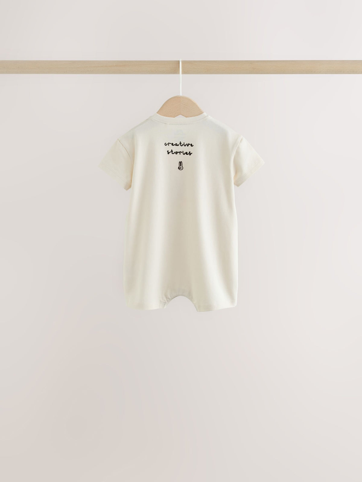 Back Printed Button Through Baby Rompers 3 Pack image 6