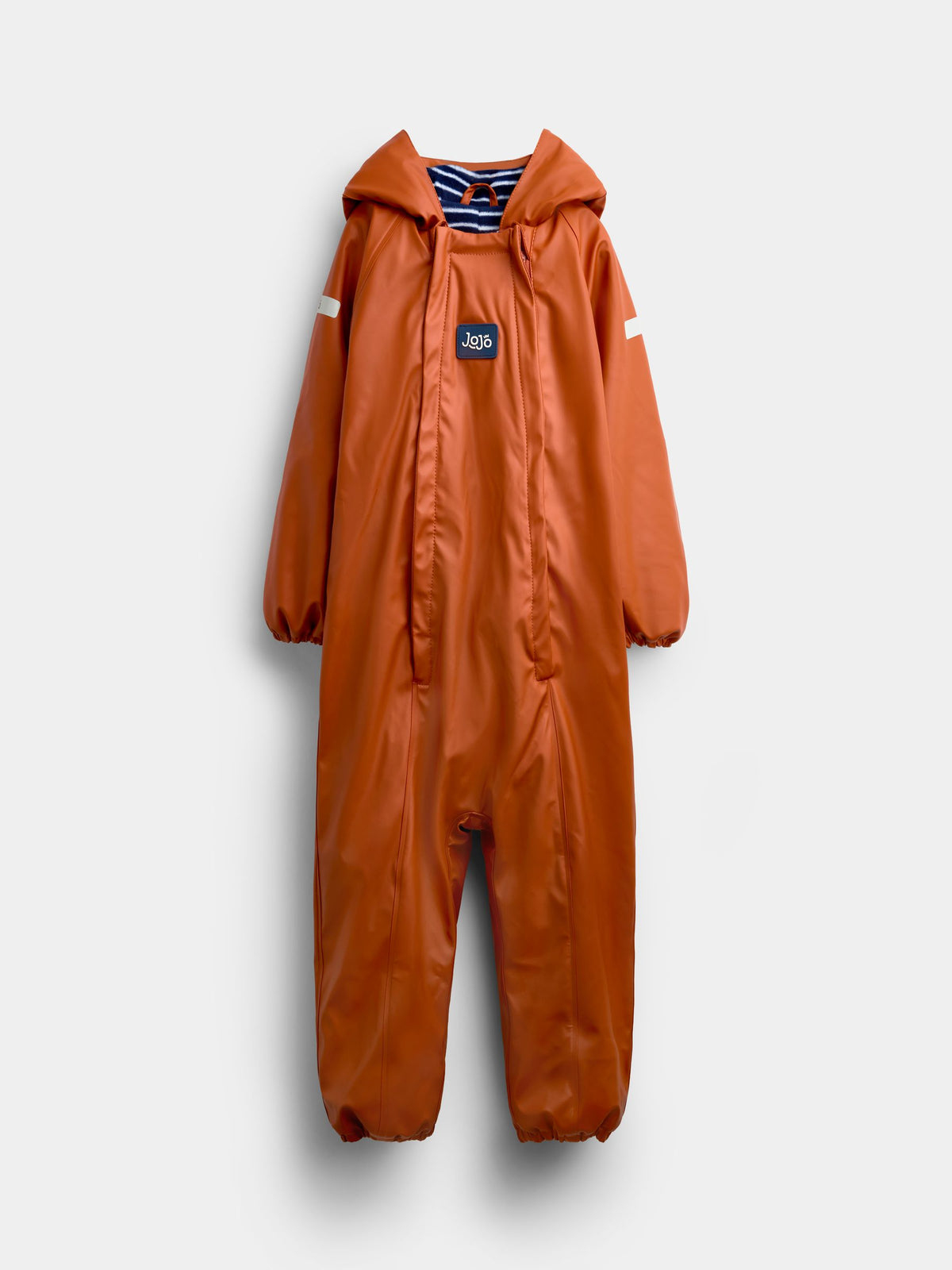 JoJo Maman Bébé Orange Fox Waterproof Fleece Lined Puddlesuit - image 2
