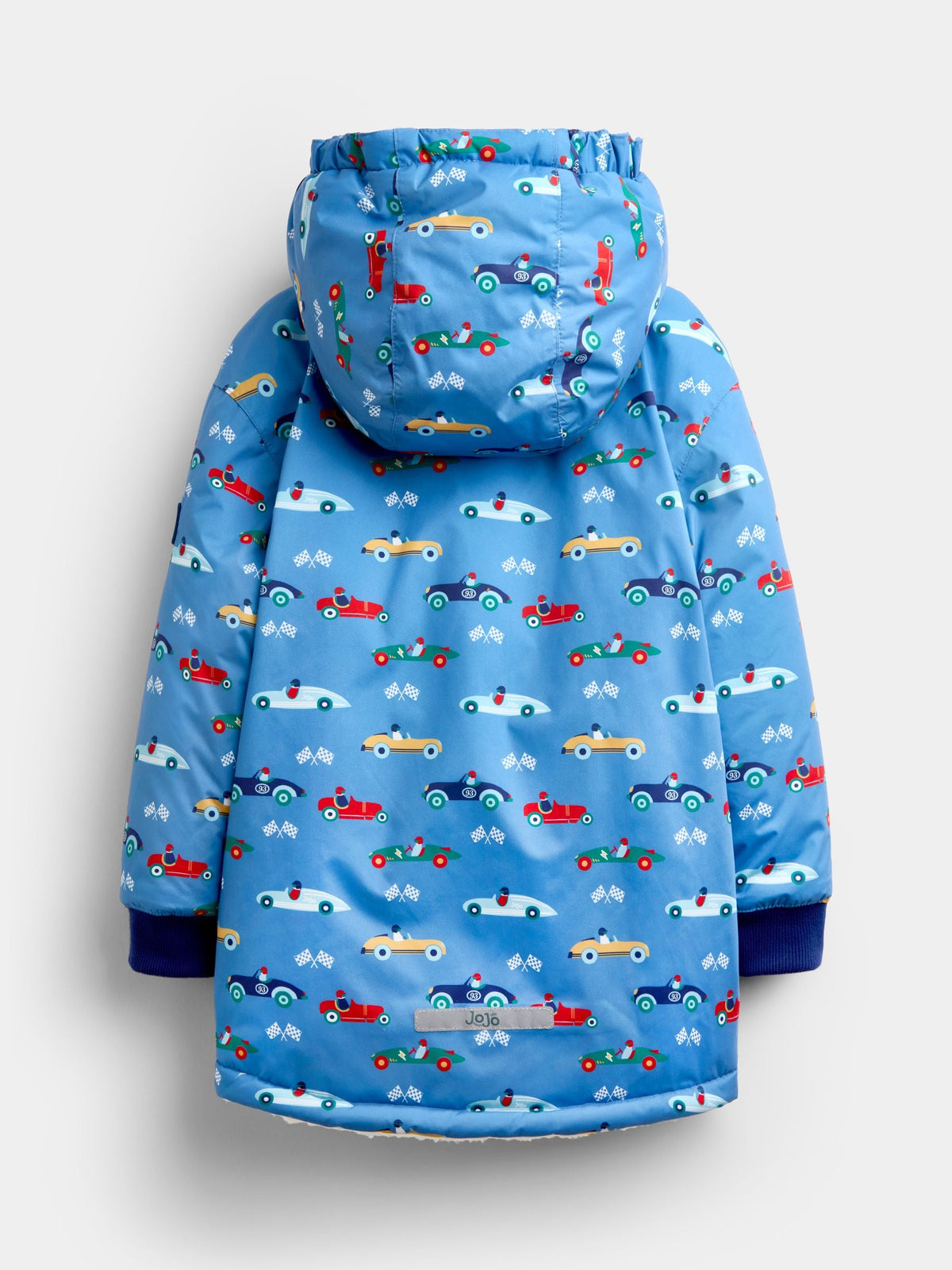 JoJo Maman Bébé Blue Racecar Reversible Cosy Lined Jacket - image 3