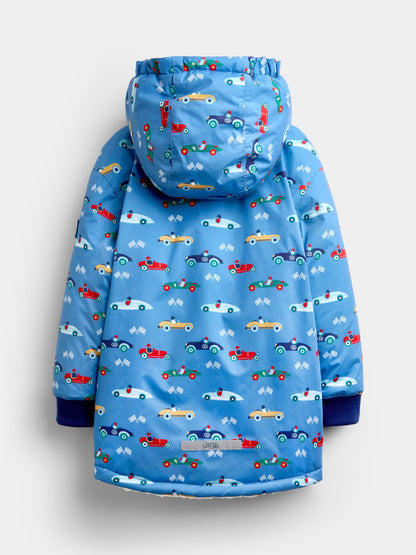JoJo Maman Bébé Blue Racecar Reversible Cosy Lined Jacket - image 3