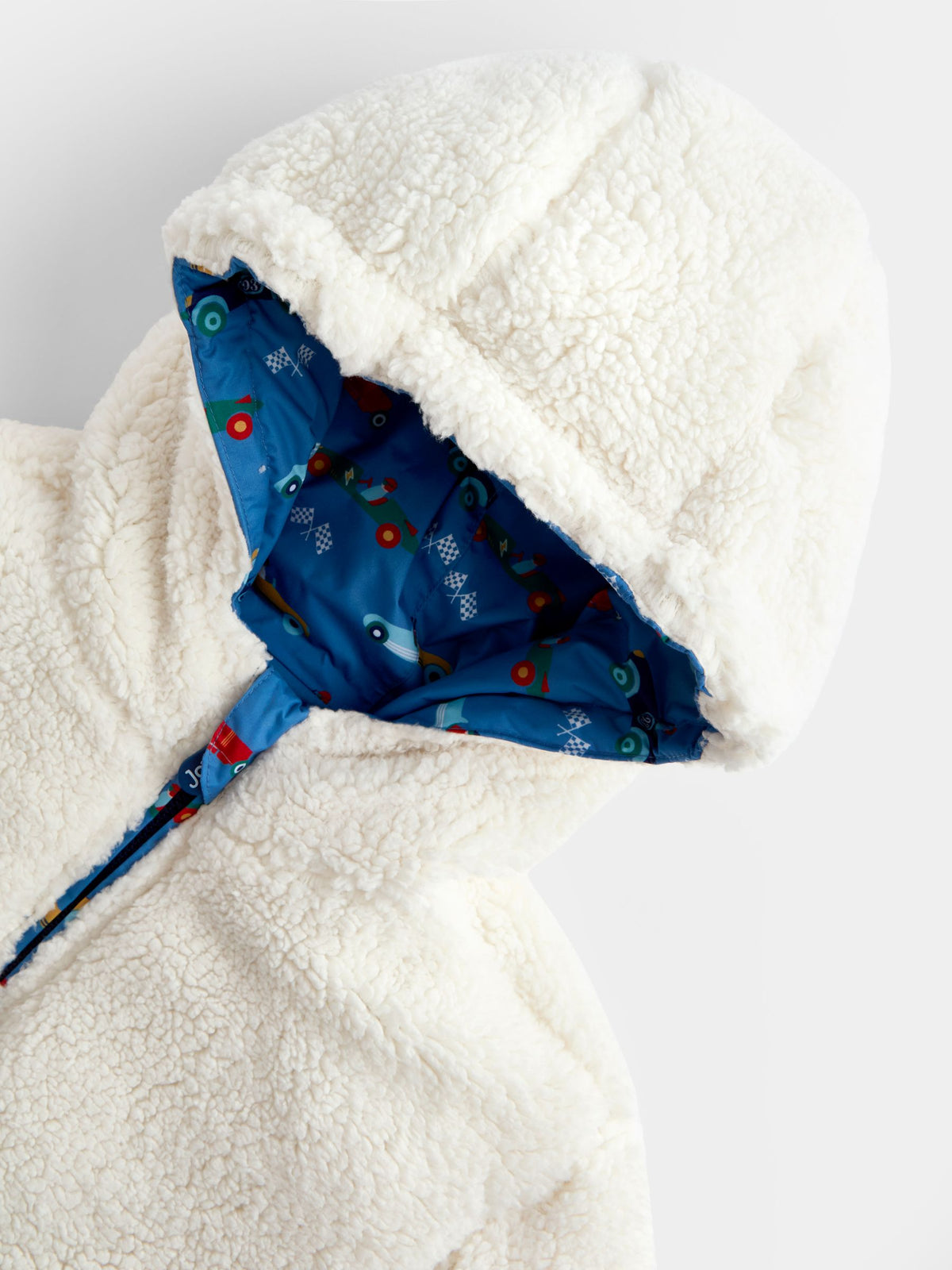 JoJo Maman Bébé Blue Racecar Reversible Cosy Lined Jacket - image 6