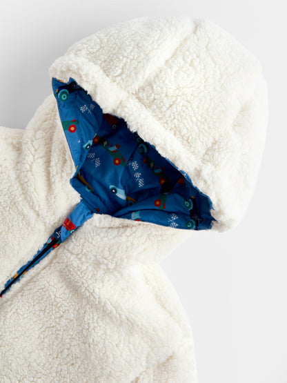 JoJo Maman Bébé Blue Racecar Reversible Cosy Lined Jacket - image 6
