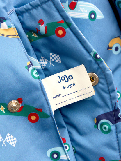 JoJo Maman Bébé Blue Racecar Reversible Cosy Lined Jacket - image 7