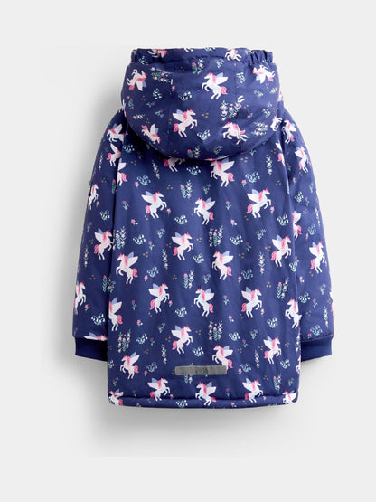 JoJo Maman Bébé Navy Unicorn Reversible Jacket - image 3