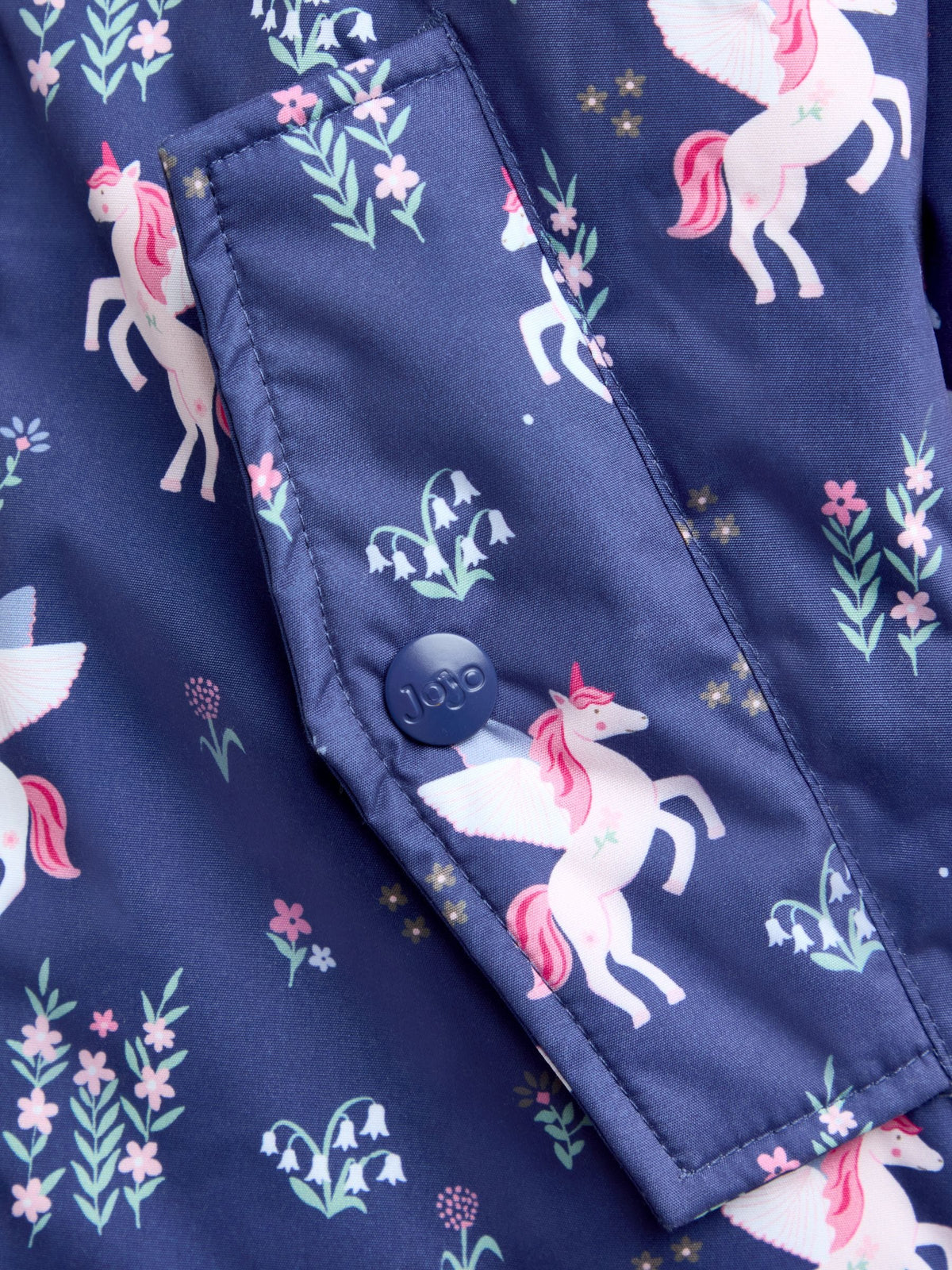 JoJo Maman Bébé Navy Unicorn Reversible Jacket - image 7