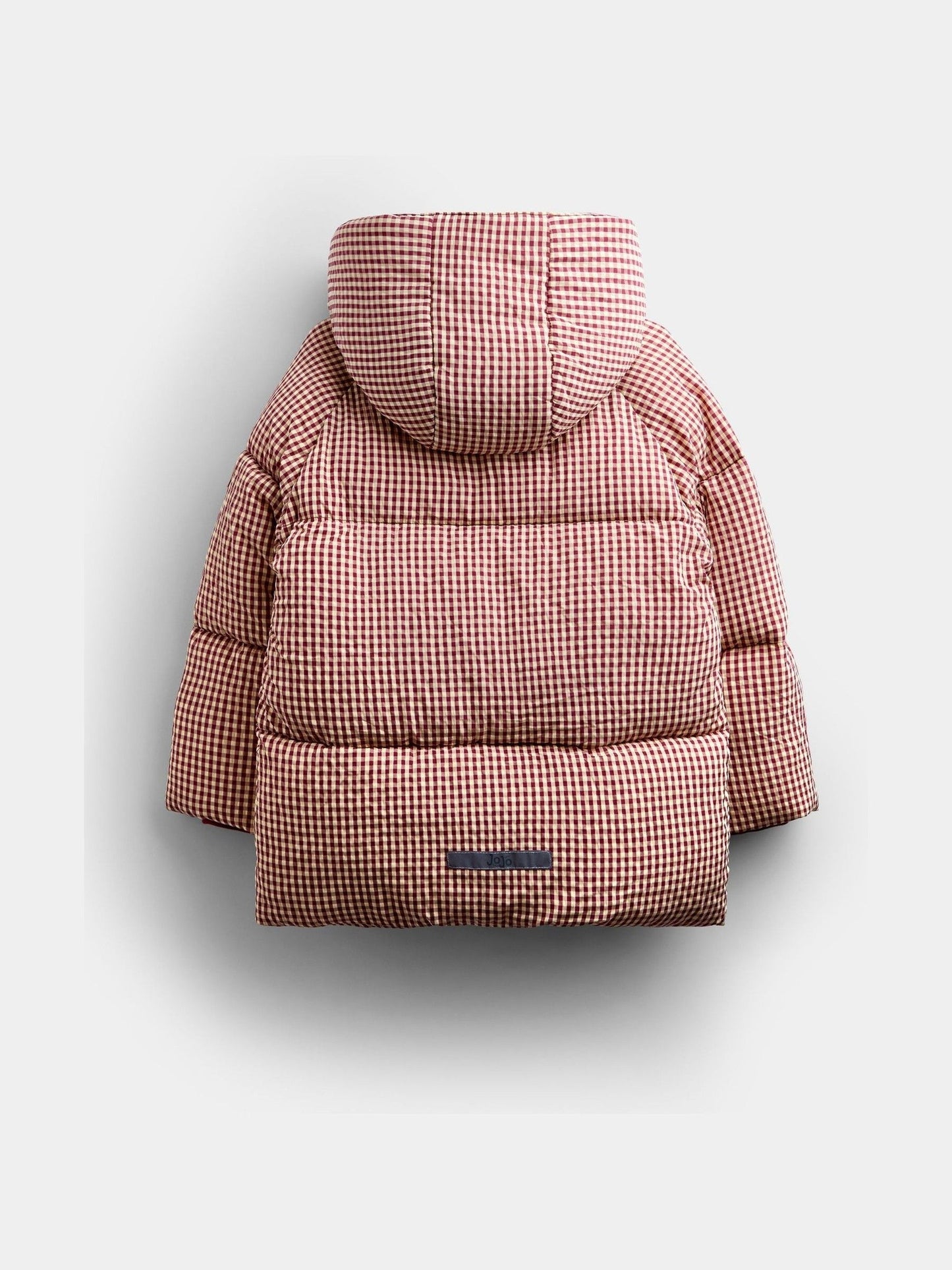 Dsiney Kidz - Jojo Maman Bébé Brown Gingham Cosy Lined Puffer Jacket image 3