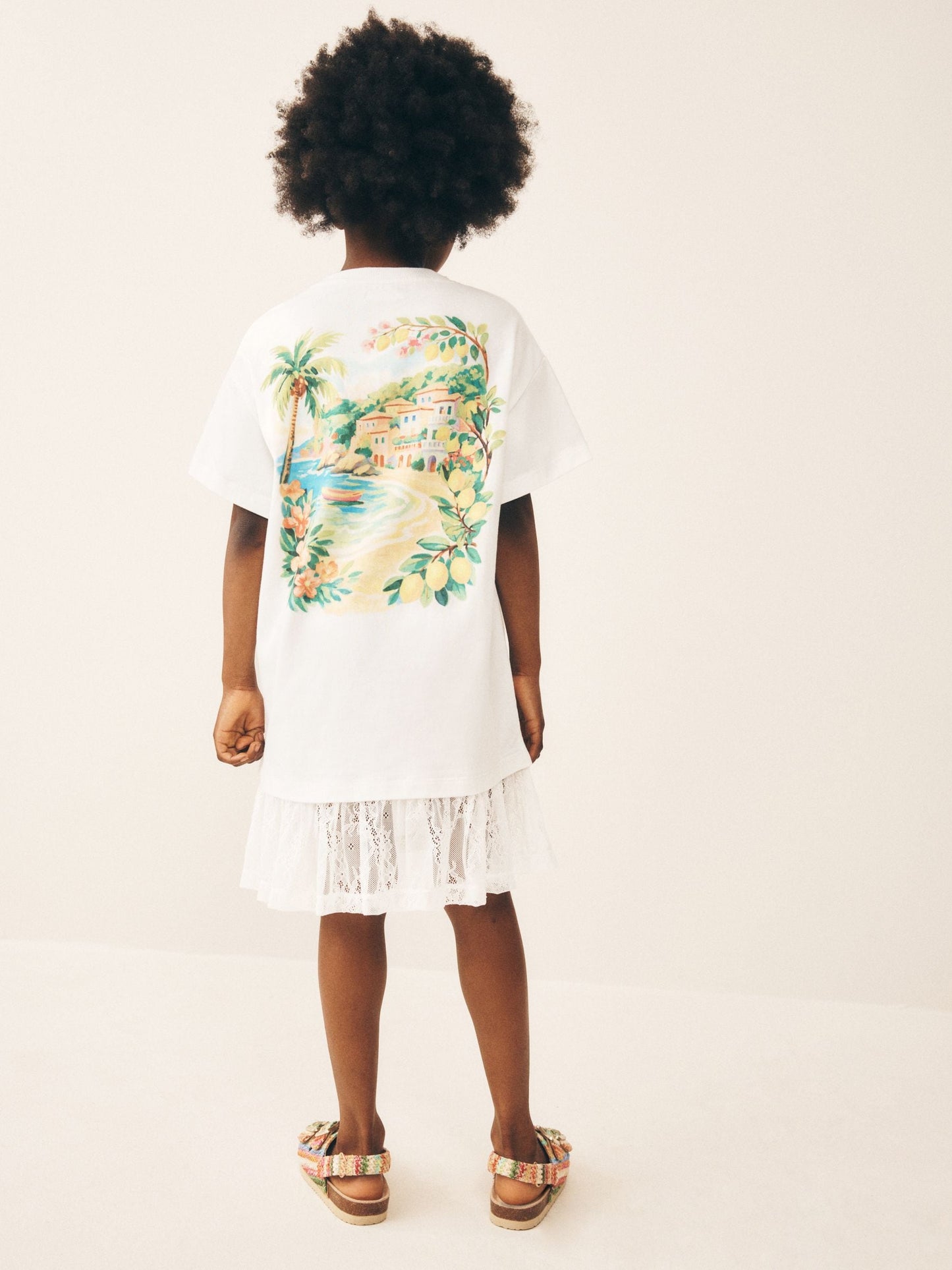 Dsiney Kidz - White Lace 2-In-1 T-Shirt Dress (3-16yrs) image 3