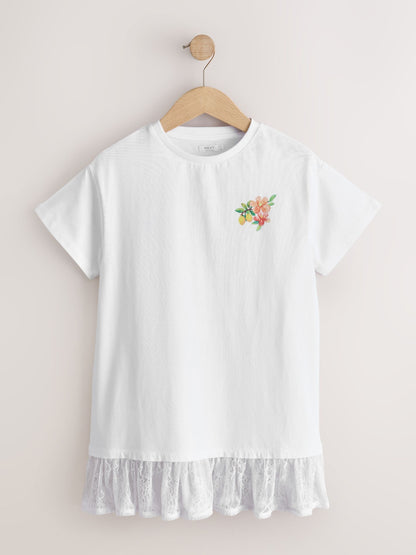 Dsiney Kidz - White Lace 2-In-1 T-Shirt Dress (3-16yrs) image 4