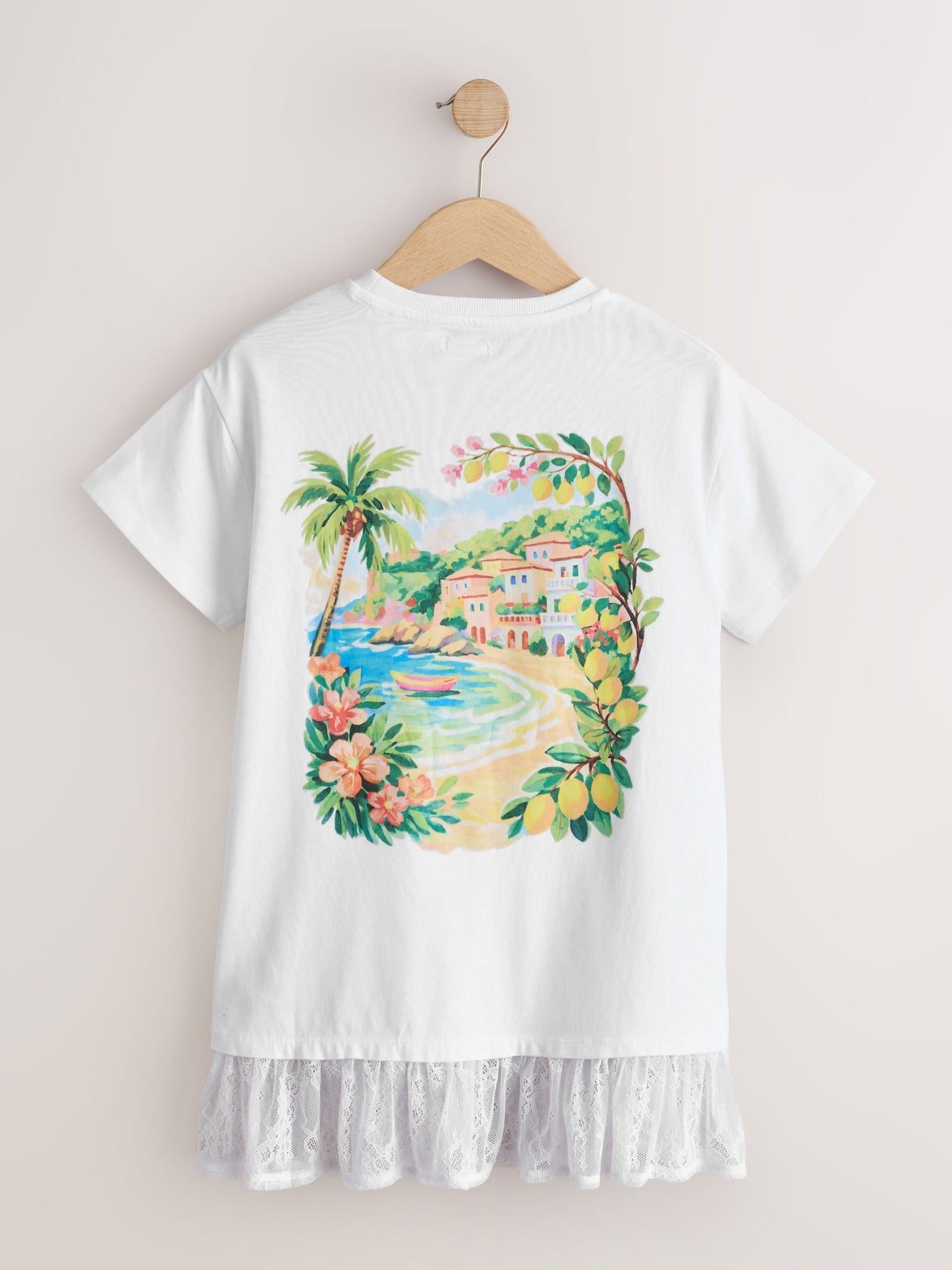 Dsiney Kidz - White Lace 2-In-1 T-Shirt Dress (3-16yrs) image 5