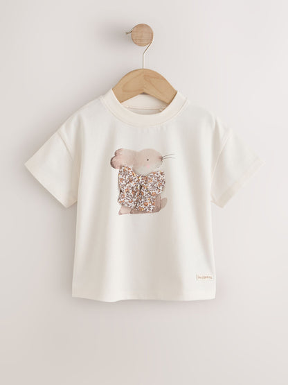 Dsiney Kidz - Ecru White Bunny Short Sleeve T-Shirt (3mths-7yrs) image 5