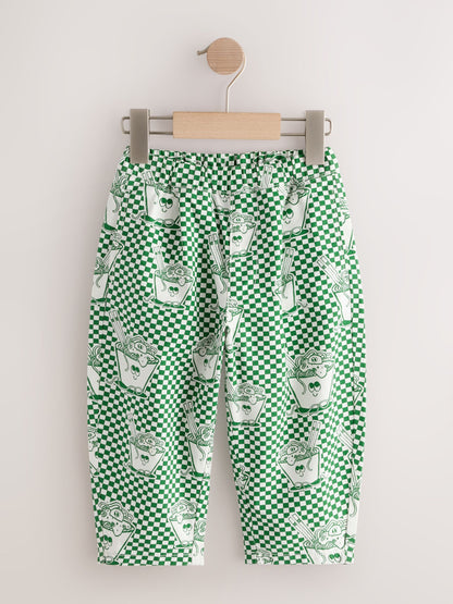 Dsiney Kidz - Green Noodle Barrel Pull On Trousers (3mths-7yrs) image 1