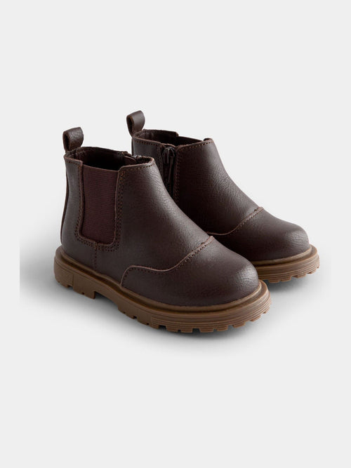 Dsiney Kidz - JoJo Maman Bébé Dark Brown Chelsea Boots image 1