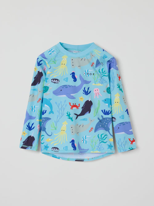 Dsiney Kidz - Polarn O. Pyret Blue Unicorn Rash Vests image 1