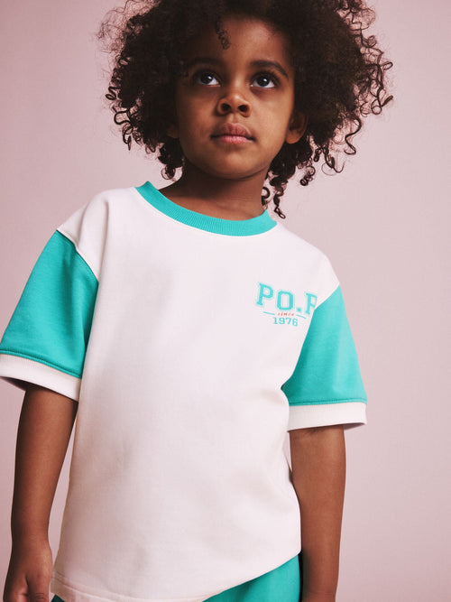 Polarn O. Pyret White Varsity Style T-Shirt image 1