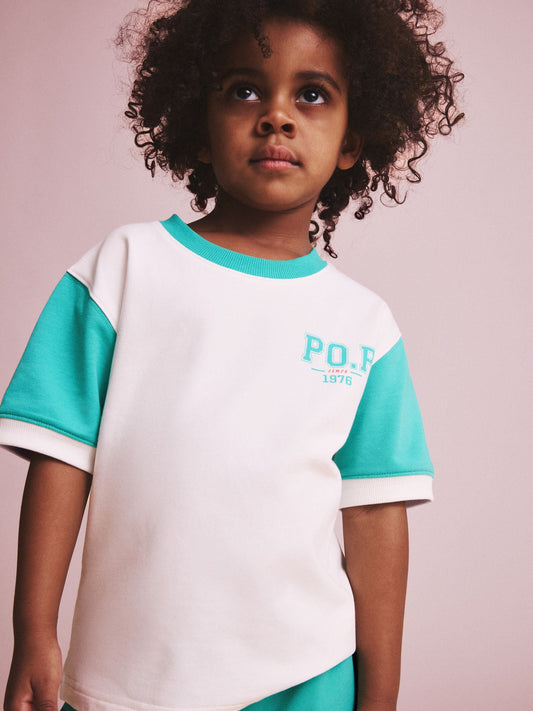 Polarn O. Pyret White Varsity Style T-Shirt image 1