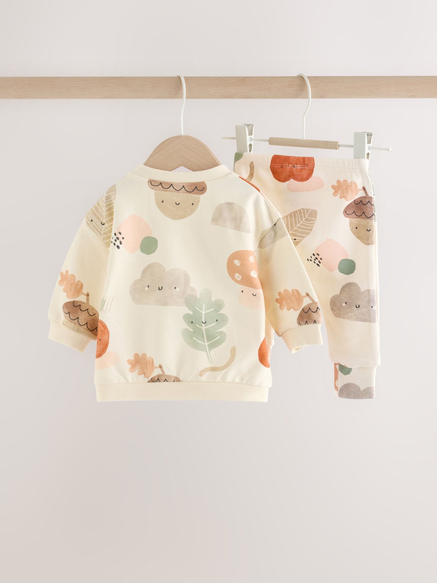 Dsiney Kidz - Neutral Autumn Print Sweatshirt and Leggings Baby Set (0mths-2yrs) (0mths-2yrs) image 5