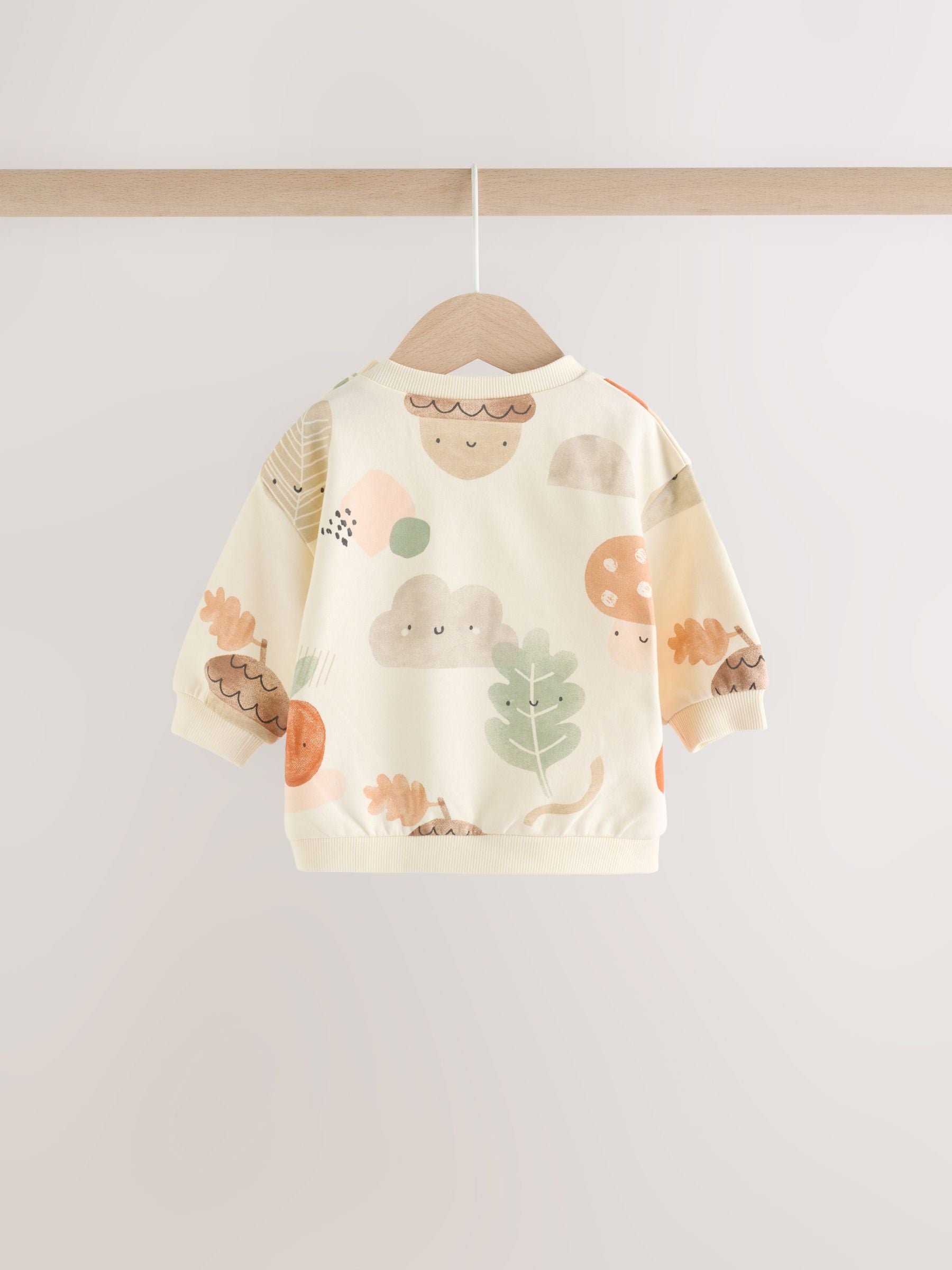 Dsiney Kidz - Neutral Autumn Print Sweatshirt and Leggings Baby Set (0mths-2yrs) (0mths-2yrs) image 7