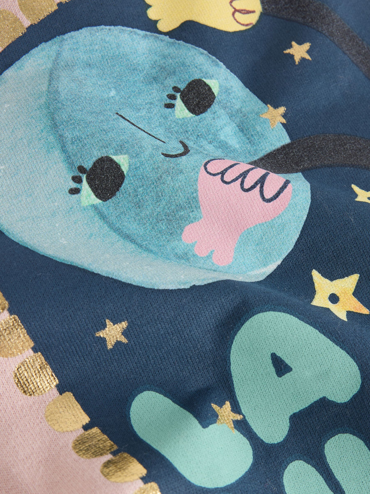 Dsiney Kidz - Ecru Moon Long Sleeve Sweat Dress (3mths-7yrs) image 4
