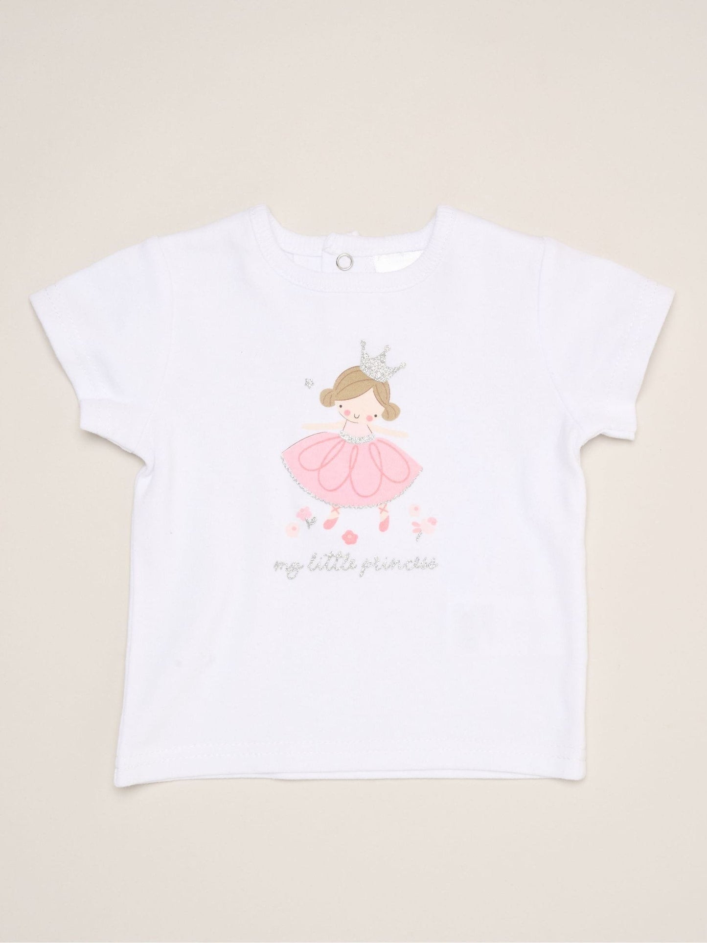 Rock-A-Bye Baby Boutique Pink Dinosaur Print T-Shirt, Shorts And Plush Toy Set Outfit Set image 3
