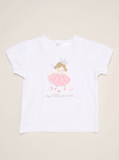 Rock-A-Bye Baby Boutique Pink Dinosaur Print T-Shirt, Shorts And Plush Toy Set Outfit Set image 3