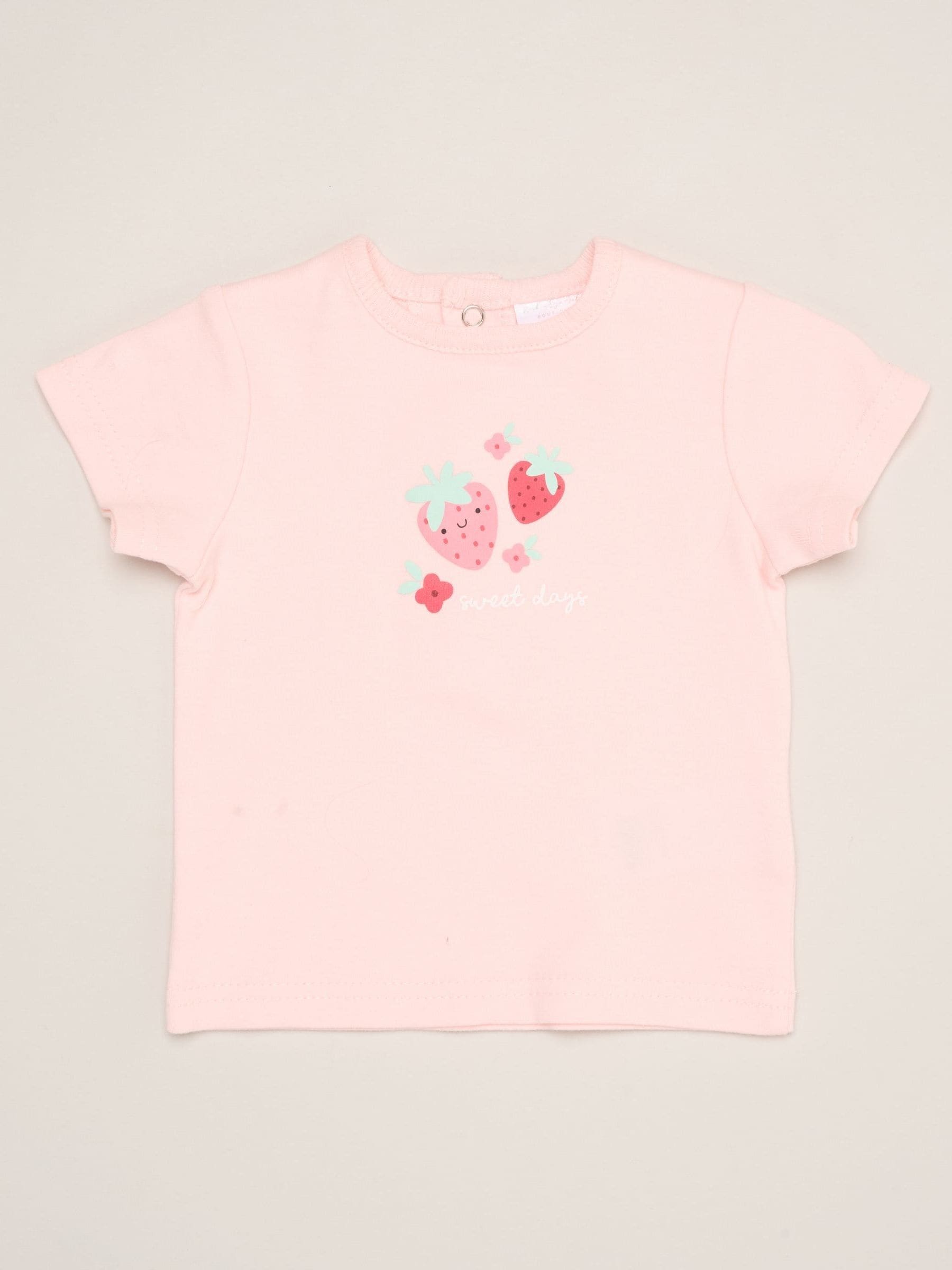 Rock-A-Bye Baby Boutique Dark Pink Dinosaur Print T-Shirt, Shorts And Plush Toy Set Outfit Set image 3