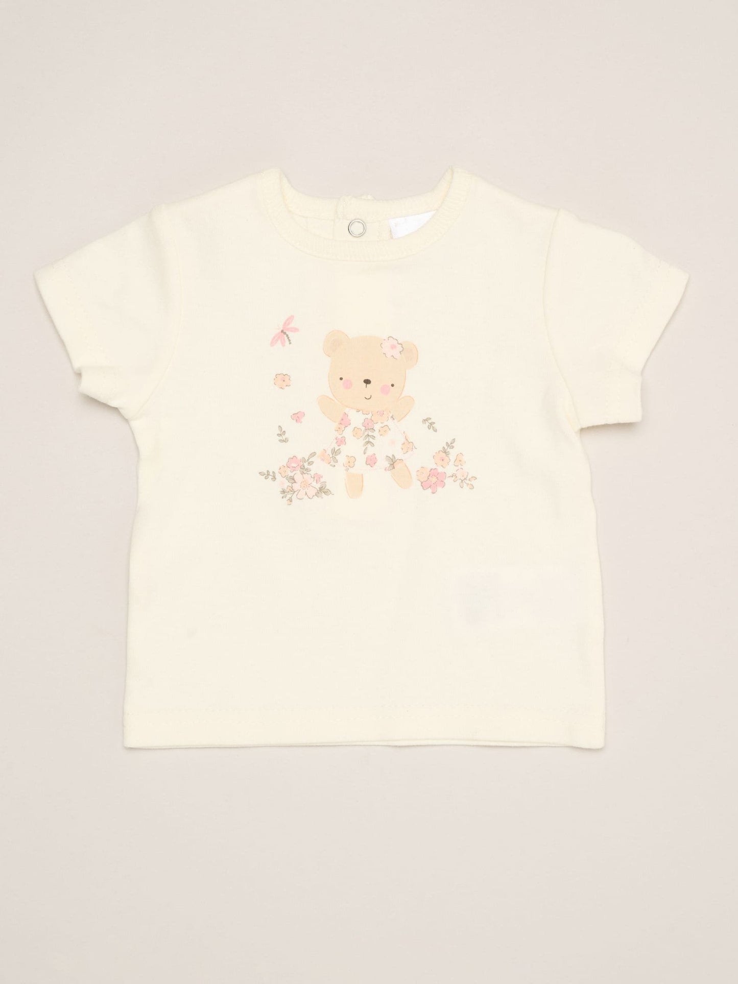 Rock-A-Bye Baby Boutique Brown Bear Print T-Shirt, Shorts and Plush Toy Outfit Set image 3