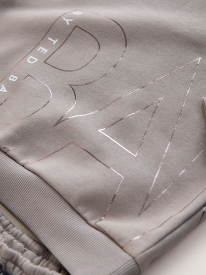 Dsiney Kidz - Baker by Ted Baker Charcoal Grey Oversized Graphic Sweatshirt and Joggers Set image 9