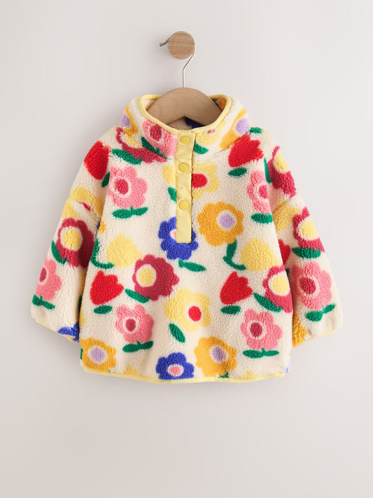Dsiney Kidz - Yellow Flower Half Zip Fleece (3mths-7yrs) image 1