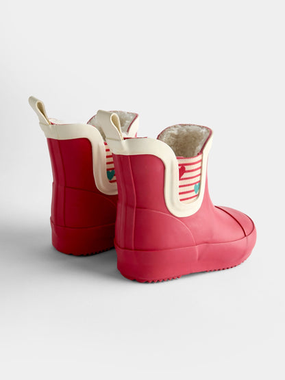 JoJo Maman Bébé Red Heart Cosy Lined Ankle Wellies - image 2