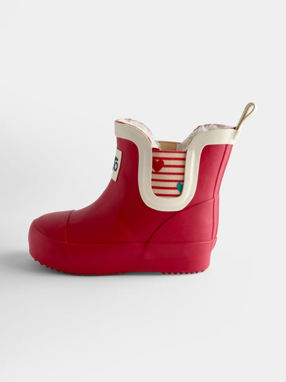 JoJo Maman Bébé Red Heart Cosy Lined Ankle Wellies - image 3