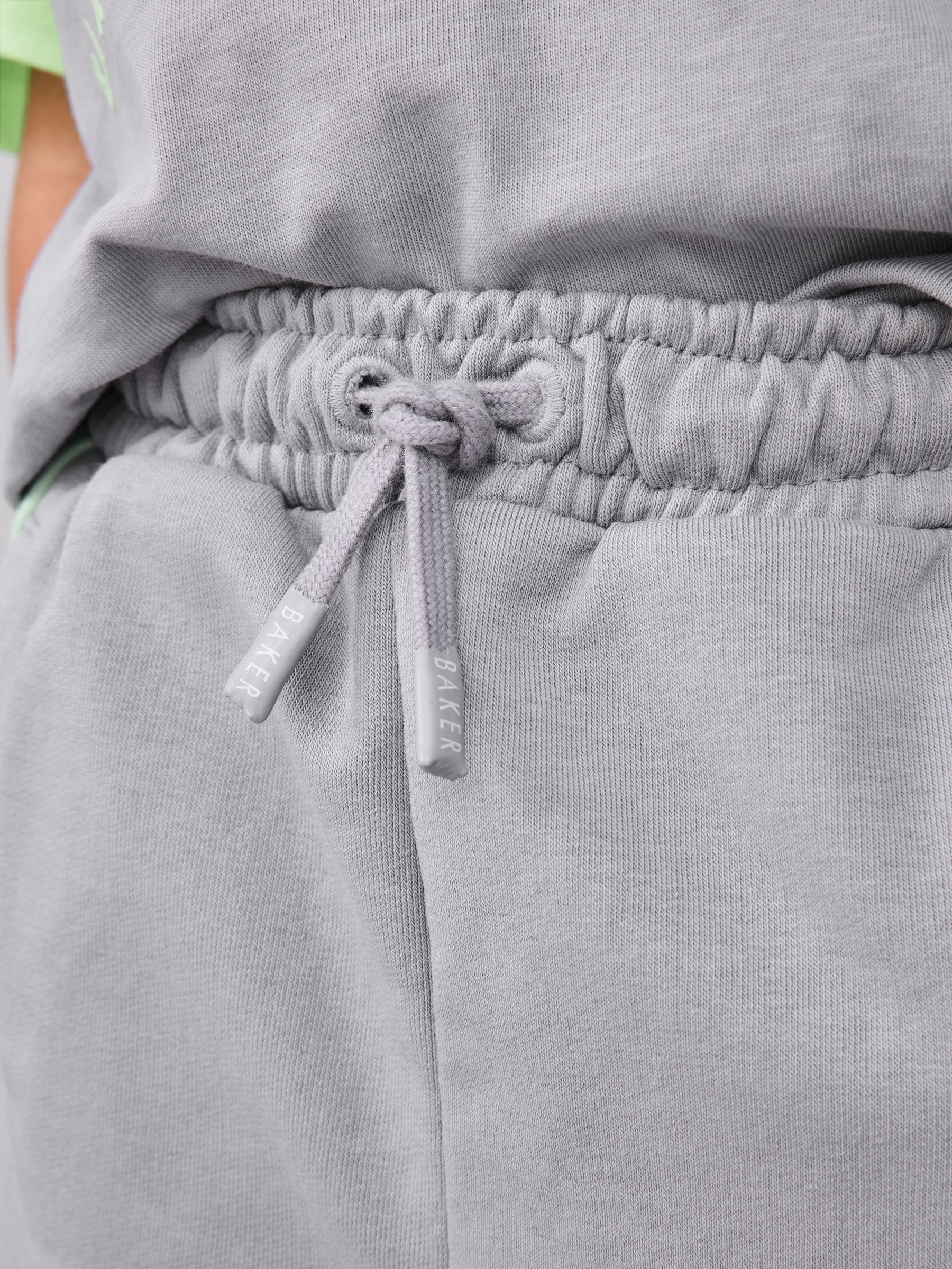 Baker by Ted Baker Green/Grey Colourblock T-Shirt and Shorts Set image 5