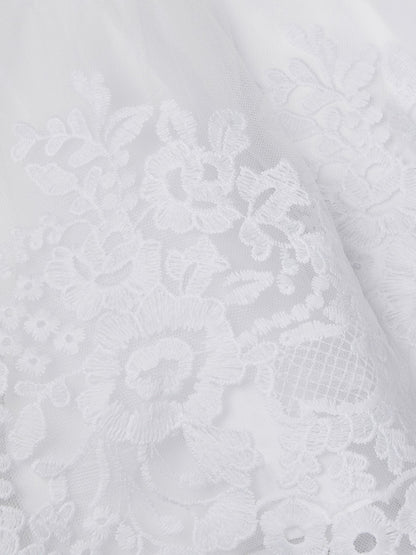 Monsoon White Baby Athena Floral Embroidered Dress image 4