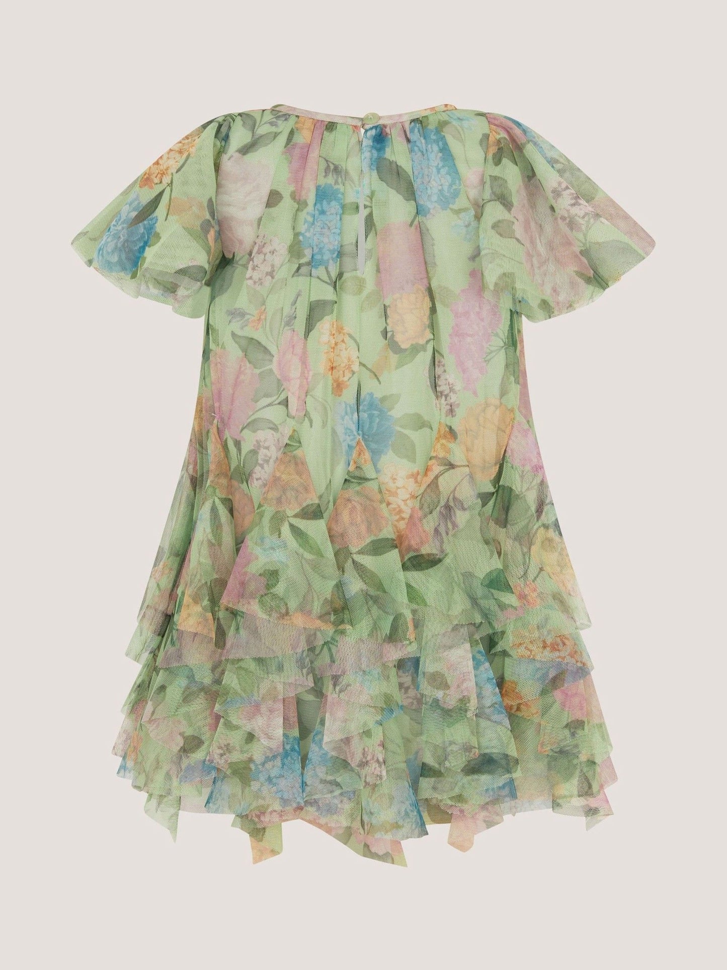 Monsoon Green Baby Nessa Floral Mesh Party Dress image 2