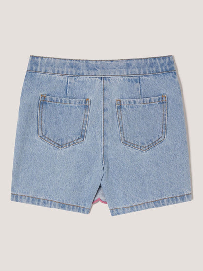 Monsoon Blue Rhinestone Scallop Denim Skort image 2