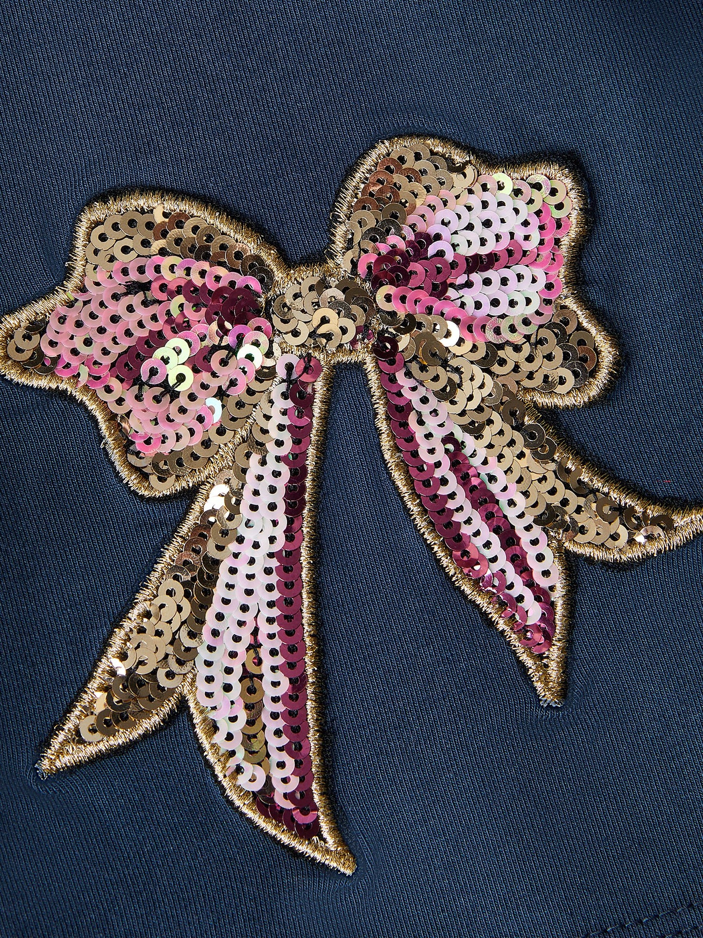 Monsoon Blue Sequin Bow Kick Flare Leggings image 2