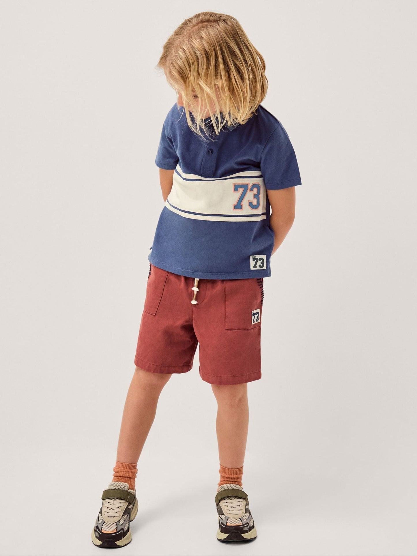 Dsiney Kidz - Monsoon Red Whipstitch Drawstring Shorts image 1