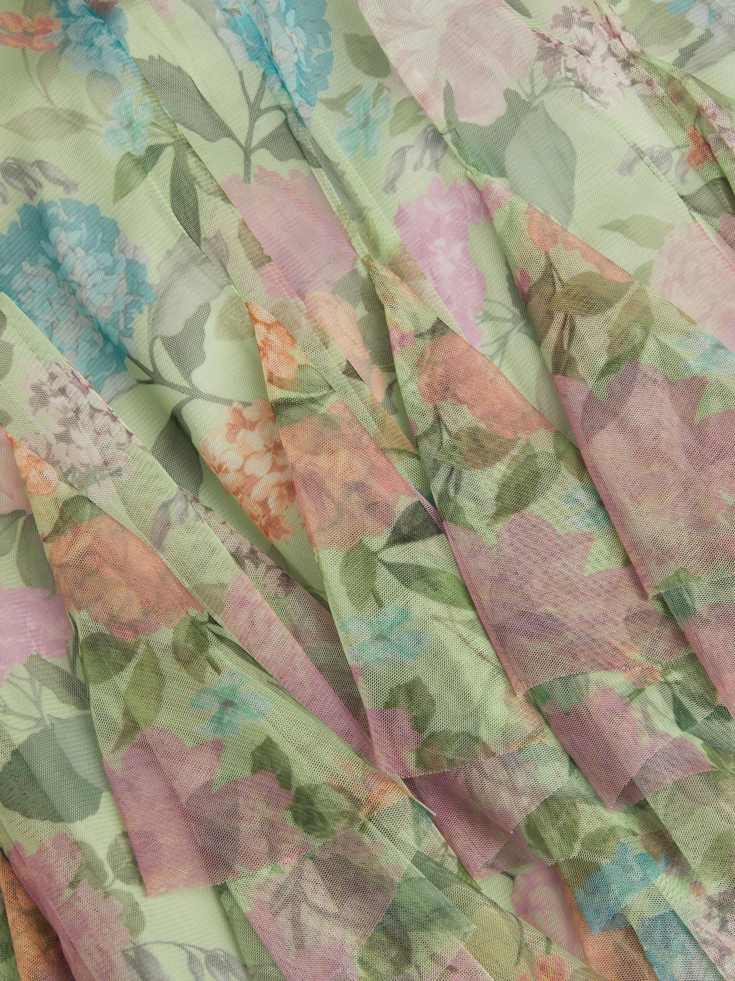 Monsoon Green Nessa Floral Ruffle Swing Dress image 4