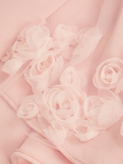 Monsoon Pink Eloise Appliqué Rose Dress image 4